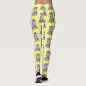 Cartoon-Illustration aus Wolle Leggings (Rückseite)
