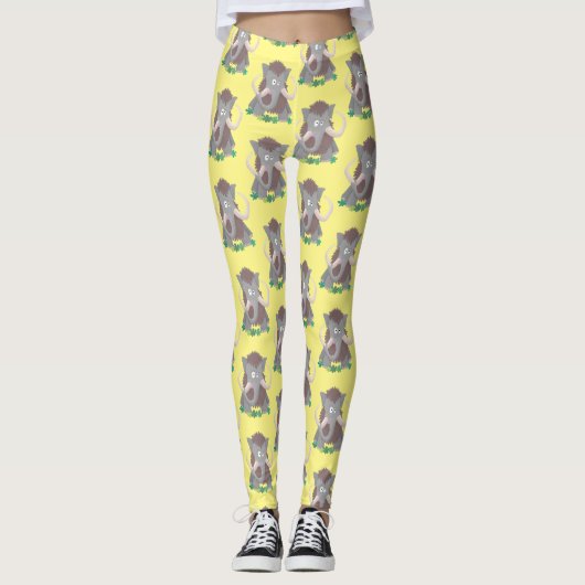Cartoon-Illustration aus Wolle Leggings (Vorderseite)