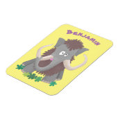 Cartoon-Illustration aus Wolle Magnet (Linke Seite)