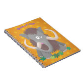 Cartoon-Illustration aus Wolle Notizblock (Rechte Seite)