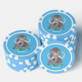 Cartoon-Illustration aus Wolle Pokerchips (Stapel)