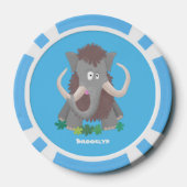 Cartoon-Illustration aus Wolle Pokerchips (Rückseite)