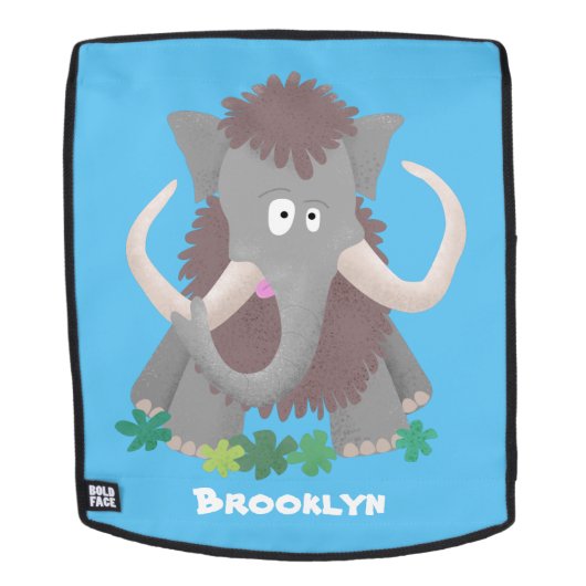 Cartoon-Illustration aus Wolle Rucksack (Abnehmbare Front)