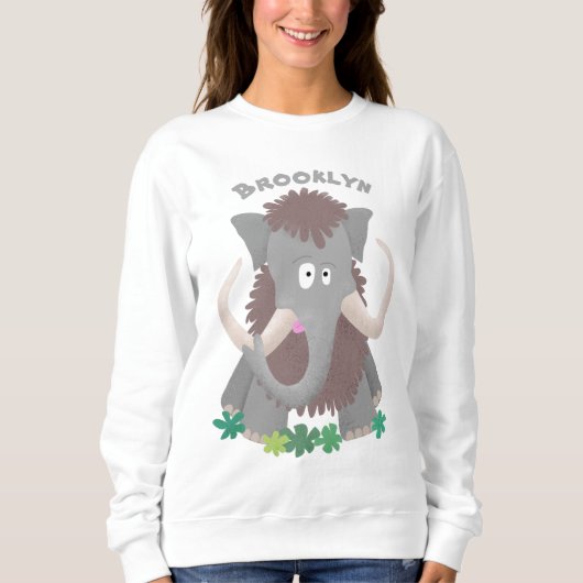 Cartoon-Illustration aus Wolle Sweatshirt (Vorderseite)
