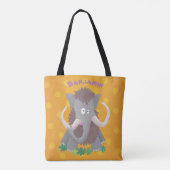 Cartoon-Illustration aus Wolle Tasche (Rückseite)