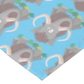 Cartoon-Illustration aus Wolle Tischdecke (Schrägansicht)
