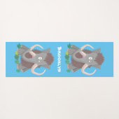 Cartoon-Illustration aus Wolle Yogamatte (Rückseite (Horizontal))