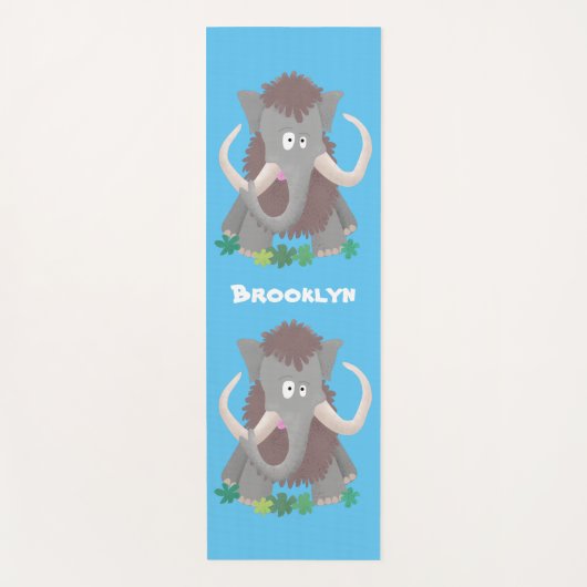 Cartoon-Illustration aus Wolle Yogamatte (Vorderseite)