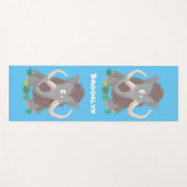 Cartoon-Illustration aus Wolle Yogamatte (Vorderseite (Horizontal))