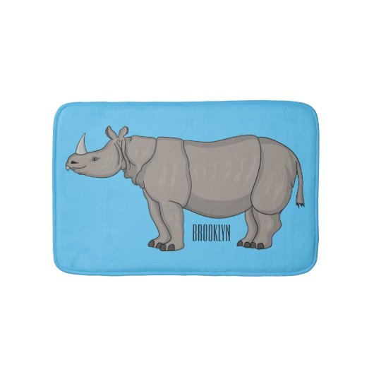 Cartoon-Illustration Badematte (Vorderseite)