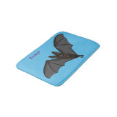 Cartoon-Illustration Badematte (Schrägansicht)