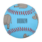 Cartoon-Illustration Baseball (Rückseite)