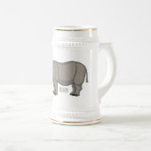 Cartoon-Illustration Bierglas (VorderseiteRechts)