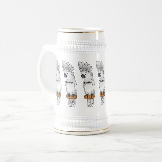 Cartoon-Illustration Bierglas (Vorderseite Links)