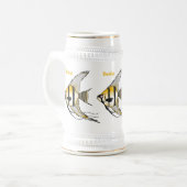 Cartoon-Illustration Bierglas (Vorderseite Links)
