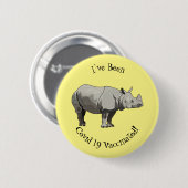 Cartoon-Illustration Button (Vorne & Hinten)