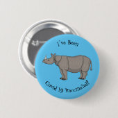 Cartoon-Illustration Button (Vorne & Hinten)