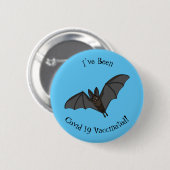 Cartoon-Illustration Button (Vorne & Hinten)