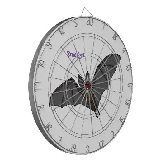 Cartoon-Illustration Dartscheibe (Vorderseite Links)