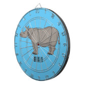 Cartoon-Illustration Dartscheibe (Vorderseite rechts)