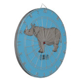 Cartoon-Illustration Dartscheibe (Vorderseite Links)