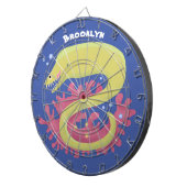 Cartoon-Illustration Dartscheibe (Vorderseite rechts)