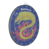 Cartoon-Illustration Dartscheibe (Vorderseite Links)