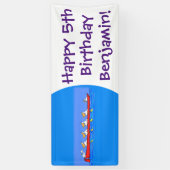 Cartoon-Illustration des Funny pelican Ruderteams Banner (Vertikal)