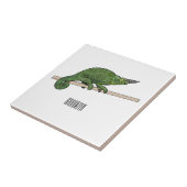 Cartoon-Illustration eines Jackson-Chamäleons Fliese (Seite)