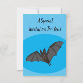 Cartoon-Illustration Einladung (Rückseite)