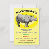 Cartoon-Illustration Einladung (Vorderseite)