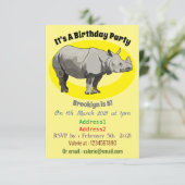 Cartoon-Illustration Einladung (Stehend Vorderseite)