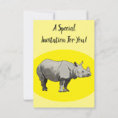 Cartoon-Illustration Einladung (Rückseite)