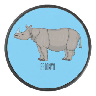 Cartoon-Illustration Eishockey Puck