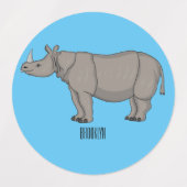 Cartoon-Illustration Etiketten (Design 1)
