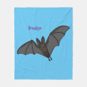 Cartoon-Illustration Fleecedecke (Vorderseite)