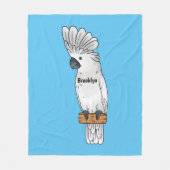 Cartoon-Illustration Fleecedecke (Vorderseite)