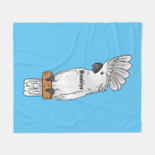 Cartoon-Illustration Fleecedecke (Vorderseite (Horizontal))