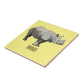 Cartoon-Illustration Fliese (Seite)