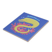 Cartoon-Illustration Fliese (Seite)