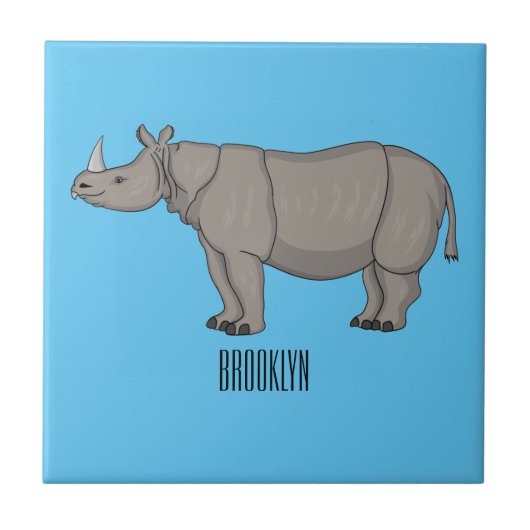 Cartoon-Illustration Fliese (Vorderseite)