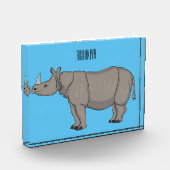 Cartoon-Illustration Fotoblock (Links)