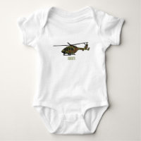 Cartoon-Illustration für Armeehubschrauber