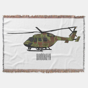 Cartoon-Illustration für Armeehubschrauber Decke