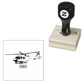 Cartoon-Illustration für Armeehubschrauber Gummistempel (Stempel)