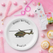 Cartoon-Illustration für Armeehubschrauber Pappteller (Party)