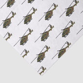 Cartoon-Illustration für Armeehubschrauber Seidenpapier (Ausschnitt)