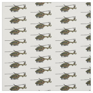 Cartoon-Illustration für Armeehubschrauber Stoff