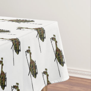 Cartoon-Illustration für Armeehubschrauber Tischdecke