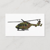 Cartoon-Illustration für Armeehubschrauber Visitenkarte (Rückseite)